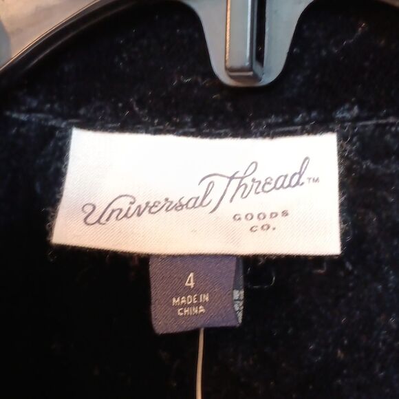 NWT Universal Thread Black Velvet Long Sleeve Jumpsuit - Picture 2 of 5